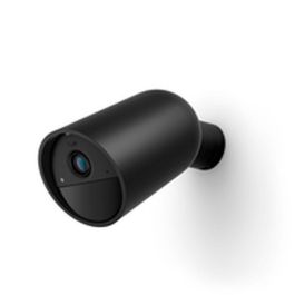 Philips Hue AUC1717895922522 Cámara Inalámbrica Segura HD 1080P para Interior o Exterior con Control por Aplicación, Negra