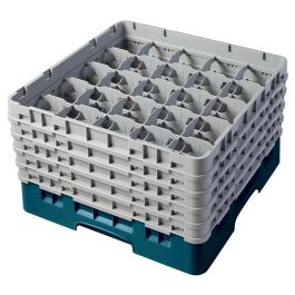 CAMBRO - 25S958-414 - Cesta de lavado 25 comp. 5 alturas - 8,7 cm Ø máx. - alt. máx. 25,8 cm - 50 x 50 x 30,8 cm - Cerceta Precio: 103.95000011. SKU: B178XQ7T8T