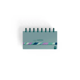 Carchivo Planificador Semanal My Week Turquesa 105x210 mm, 52 Semanas Sin Fecha y Checklist