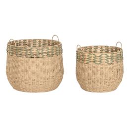 DKD Home Decor Cesta Tropical de Fibra Verde Natural 50 x 50 x 44 cm - Set de 2 Cestas Decorativas DKD Home Decor Cesta Tropical de Fibra Verde Natural 50 x 50 x 44 cm - Set de 2 Cestas Decorativas Precio: 56.95000036. SKU: B1CD9ECGAN