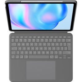 Logitech Combo Touch Teclado Funda Trackpad Retroiluminado para Apple iPad Air 13-inch (M2) QWERTY Inglés UK - Gris Oxford