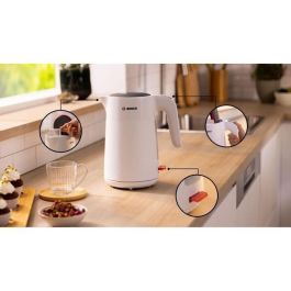 Hervidor - BOSCH - TWK2M161 MyMoment - Blanco mate - indicador de taza - nivel de agua visible en el mango