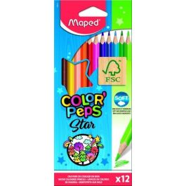 Maped Lápices De Colores Color'Peps Star Certificado FSC, Estuche 12 Unidades Precio: 2.50000036. SKU: B1CA6BHNMS