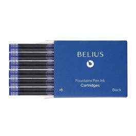 Tinta Estilografica Belius Azul Caja 6 Cartuchos