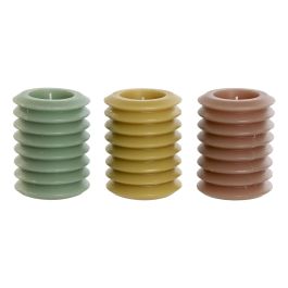 DKD Home Decor Vela Cilíndrica Decorativa de Cera Estilo Urban, 310gr, 40h de Duración, 7x10x7cm, Colores Surtidos (Juego de 9 Unidades) Precio: 38.99538027. SKU: B1E5BPRGJK