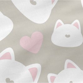 Funda de almohada HappyFriday Happynois Kitty Multicolor 50 x 75 cm