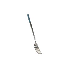 DKD Home Decor Cubertería Básicos de Acero Inoxidable 2mm, Set de 16 Piezas, Colores Azul y Plateado, 21 cm de Alto
