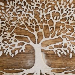 S/2 Bandejas Blanco-Natural 25 X 15 X 2,50 cm