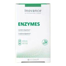 INOVANCE Enzymes 40 Cápsulas - Suplemento de Enzimas Digestivas y Calcio para Facilitar la Digestión Precio: 32.9899999. SKU: B17HJBTDTJ