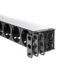 Salicru SPS 12F PDU C13/C14 Regleta de Distribución de Energía Negra 1U 19" 12 Salidas AC 10A Interruptor Integrado