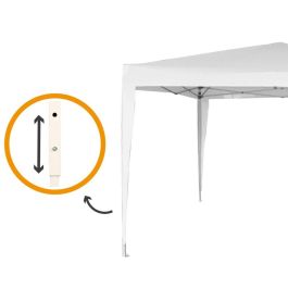 Cenador Aktive 300 x 250 x 300 cm Acero Blanco Plástico Cenador Aktive 300 x 250 x 300 cm Acero Blanco Plástico