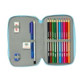 Plumier Doble The Paw Patrol Pups rule Azul 12.5 x 19.5 x 4 cm 28 piezas