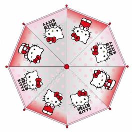 Cerdá Paraguas Manual de Burbuja Poe Hello Kitty de 45 cm Rosa para Niñas, Edad Mínima 3 Años