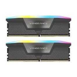 Corsair Vengeance RGB Memoria RAM DDR5 32GB (2x16GB) 6400MHz CL32 Kit AMD EXPO & Intel XMP 3.0 Disipador Aluminio Negro