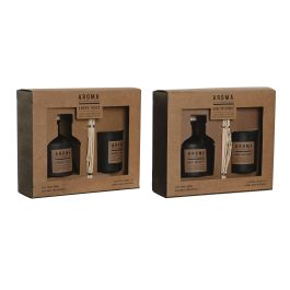 Ambientador Mikado Urban DKD Home Decor Negro Marron 6 x 9 x 6 cm Set de 2