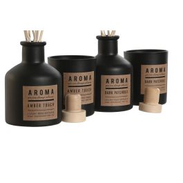 Ambientador Mikado Urban DKD Home Decor Negro Marron 6 x 9 x 6 cm Set de 2