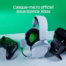 HyperX CloudX Stinger 2 Core Auriculares Gaming para Xbox Blanco, Ligeros con Micrófono Abatible y Graves Mejorados