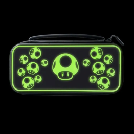 PDP Estuche de transporte PDP 1 UP Glow In The Dark para Nintendo Switch, color negro PDP0708056070076