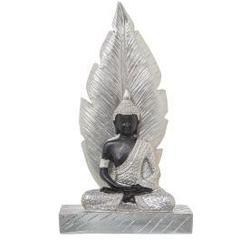 Figura Decorativa Alexandra House Living Marrón Plateado Acrílico Plástico Melamina Buda 15 x 7 x 27 cm Precio: 31.50000018. SKU: B18NLG4FH6