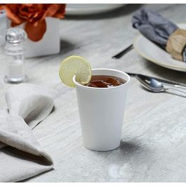 Inde Set de 25 Vasos Blancos de Cartón 200cc 7,2 x 7,2 x 20,4 cm (24 Unidades)