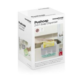 Dispensador de Jabón 2 en 1 para Fregadero Pushoap InnovaGoods