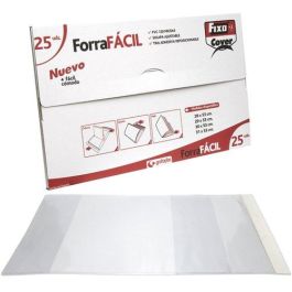Fixo Forro para Libros Sin Adhesivo, Solapa Ajustable, 120 Micras PVC, 0.3x0.53M, Transparente, Caja de 25 Precio: 12.79000008. SKU: S8408947