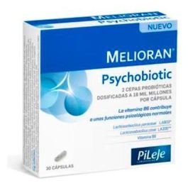 PiLeJe Melioran Psychobiotic 30 Cápsulas - Ayuda Estrés y Ansiedad con Vitamina B6 y Cepas LA903/LA205 Precio: 33.4999995. SKU: B1GGHYXFSF
