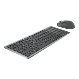 Dell KM7120W Kit Teclado y Ratón Inalámbrico Multi-Device, Conexión Bluetooth y 2.4 GHz, Compatible con Windows/MacOS, Gris Titanio