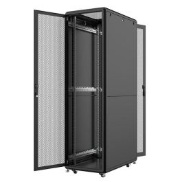 Lanview Armario Rack 19" 42U 600x1000mm para Servidores. Puerta Cristal Templado, Gestión de Cables y Ventilación.