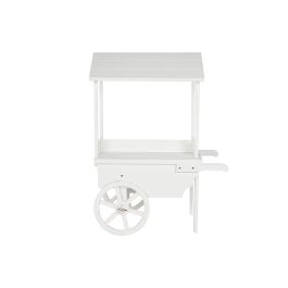 Carro Shabby DKD Home Decor Blanco 51 x 114 x 85 cm Carro Shabby DKD Home Decor Blanco 51 x 114 x 85 cm