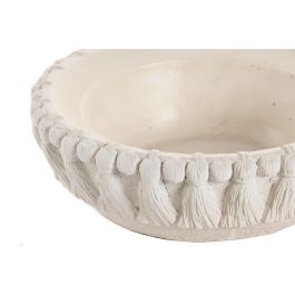 DKD Home Decor Portavela Tropical Blanco de Cemento y Cristal con Relieve 23x23x20 cm - Set de 4 Unidades DKD Home Decor Portavela Tropical Blanco de Cemento y Cristal con Relieve 23x23x20 cm - Set de 4 Unidades