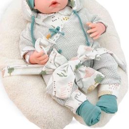 Reborn buzo gris punto mecanismo real almohada lactancia ref: 8300-24 50 cm Reborn buzo gris punto mecanismo real almohada lactancia ref: 8300-24 50 cm