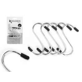 Set 5 Ganchos Metálicos Pequeños Kinvara - 10.5x18x2.5 cm, Plata (24 Unidades) Precio: 24.50000014. SKU: B16ASZ79BL