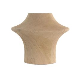 DKD Home Decor Lámpara Sobremesa Natural Beige 40 x 67 x 40 cm Mango Lino E27