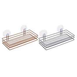 DKD Home Decor Estante de Ducha Moderno de Metal Naranja Gris para Baño, Organización y Almacenamiento, 24,5x11x8 cm (Pack 4 Unidades) Precio: 5.96046. SKU: B17WYZJBF3