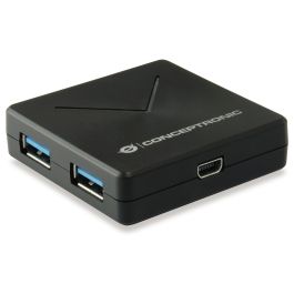 Conceptronic HUBBIES02B Hub USB 3.2 Gen 1 de 4 Puertos Tipo A, Negro, 5000 Mbit/s Precio: 37.50000056. SKU: B14QHTCRHW