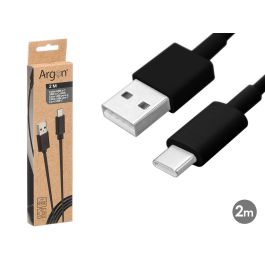 Argon Cable USB A C Negro 2M 2A Precio: 53.2521. SKU: B16R67L46Y