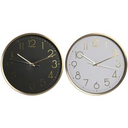 Reloj Pared Glam DKD Home Decor Blanco Negro 4.3 x 30 x 30 cm (2 Unidades) Precio: 32.79000054. SKU: B17E39XLXT