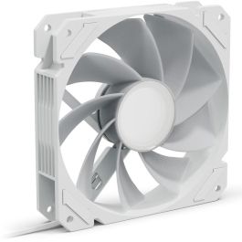 Sharkoon SHARK Mirror RGB PWM REVERSE Ventilador de 120mm Blanco, Iluminación RGB, 500-1500 RPM, para PC