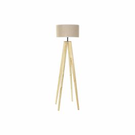 Lámpara de Pie DKD Home Decor Marrón Beige Multicolor Madera 50 W 220 V 40 x 40 x 148 cm