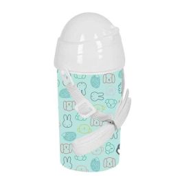 Botella 500 ml apertura autom. con pajita miffy "friends" 7,3x19,5x7,3 cm