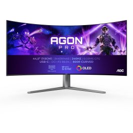 AOC AG456UCZD AGON PRO AG6 Monitor gaming curvo 45" OLED Wide QHD (3440x1440) 240Hz 0.03ms G-SYNC AMD FreeSync Premium Precio: 1207.49999964. SKU: B1HC7AJ82N