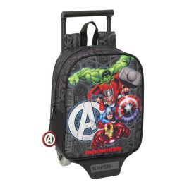 Mochila Escolar con Ruedas The Avengers Vendetta Negro 22 x 27 x 10 cm