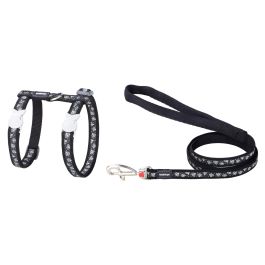 Petral-Correa Gato Rd Style Diamond Negro 12 mm Petral-Correa Gato Rd Style Diamond Negro 12 mm