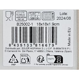 La Mediterranea Plato Postre Ivory Brillo 18 cm (12 Unidades)