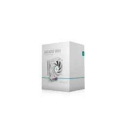 DeepCool AK400 WH Ventilador Disipador CPU Gaming 220W TDP 4 Tubos de Calor 120mm PWM Silencioso para Intel/AMD DeepCool AK400 WH Ventilador Disipador CPU Gaming 220W TDP 4 Tubos de Calor 120mm PWM Silencioso para Intel/AMD