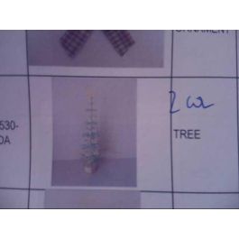 DKD Home Decor Árbol de Navidad de Fantasía, Colores Verde y Rosa, Fabricado en MDF. Medidas: 14 x 51 x 14 cm (Pack de 2 Unidades)