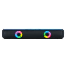 Barra De Sonido Q-Connect Bluetooth Con Iluminacion Led Y Control De Volumen Color Negro