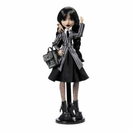 Monster High Muñeca Miércoles Addams en Uniforme con Cosa HXJ04