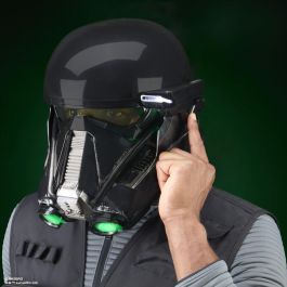 Hasbro Star Wars The Black Series Casco Electrónico Premium de Soldado de la Muerte Imperial con LED Avanzados, Artículo de Cosplay, a partir de 14 Años